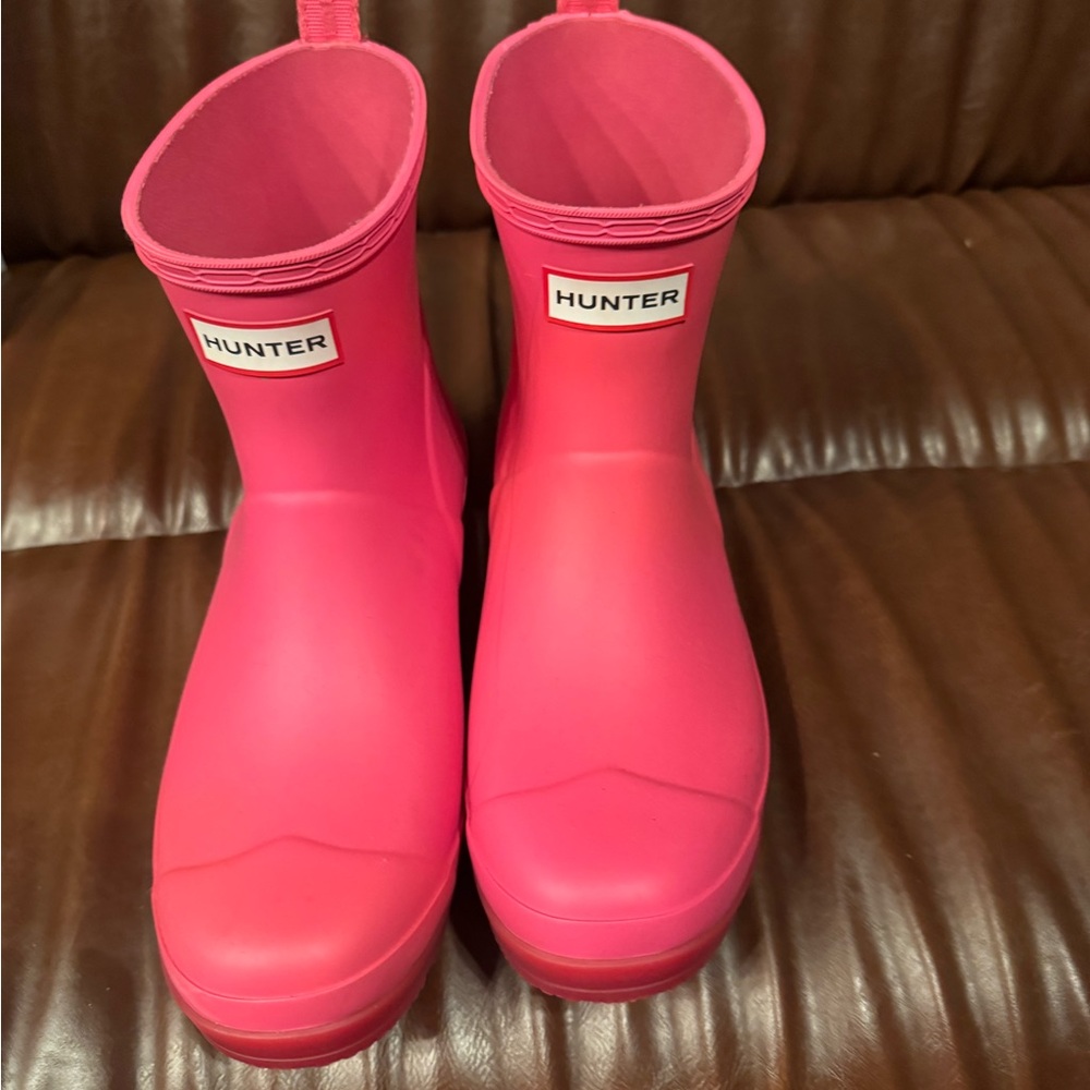 Hunter Fuchsia Waterproof Boots